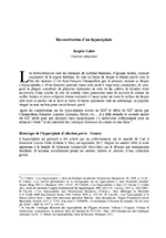 Brigitte Vallée, « Reconstitution d’un hypocéphale »